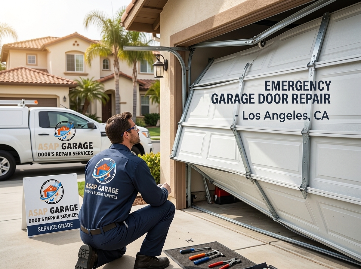 Off Track Garage Door Repair in Los Angeles